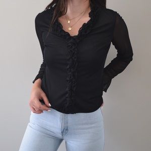 Vintage Sheer Mesh Top